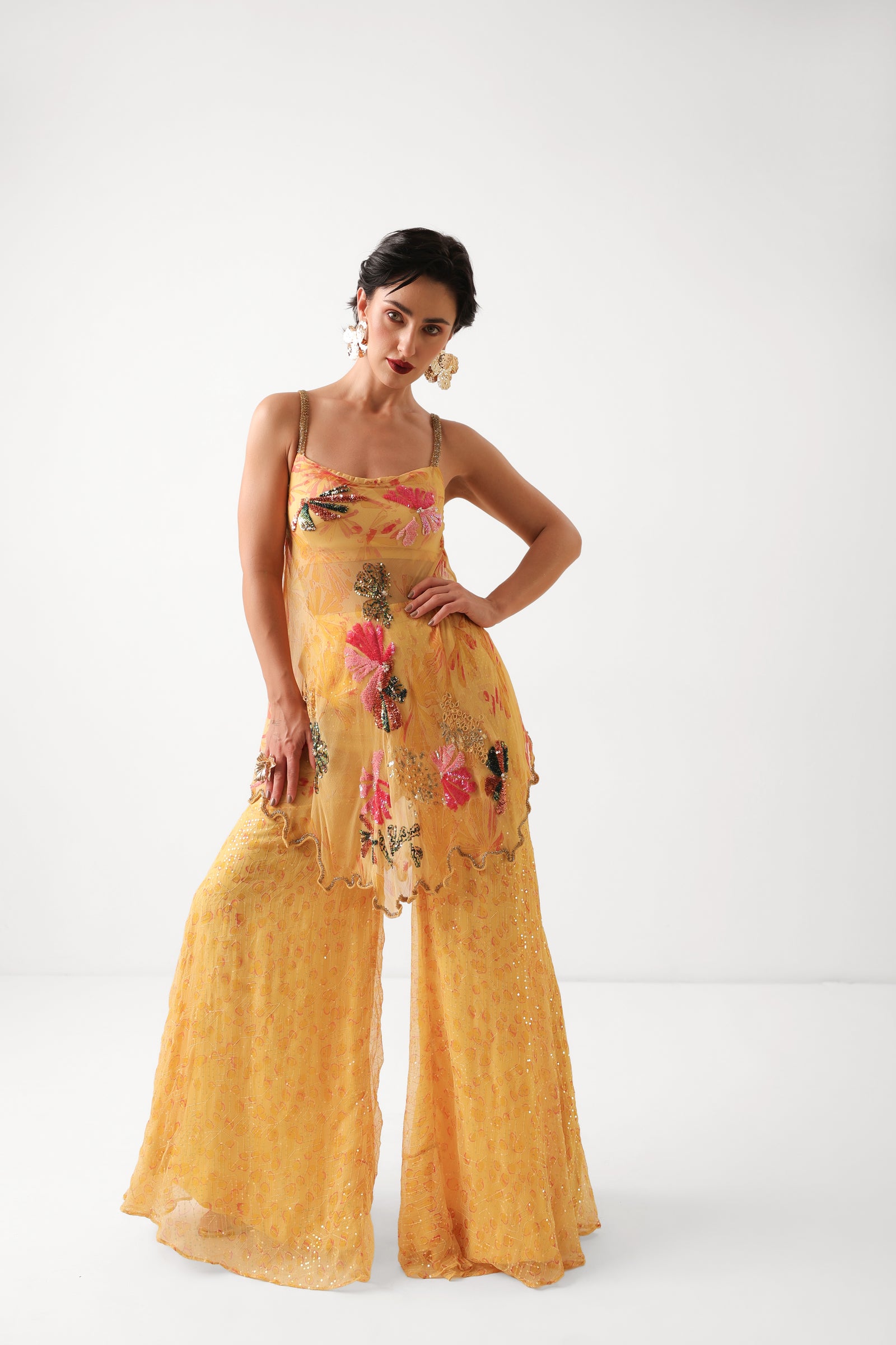 The Kal-katta Bageecha Sharara Set