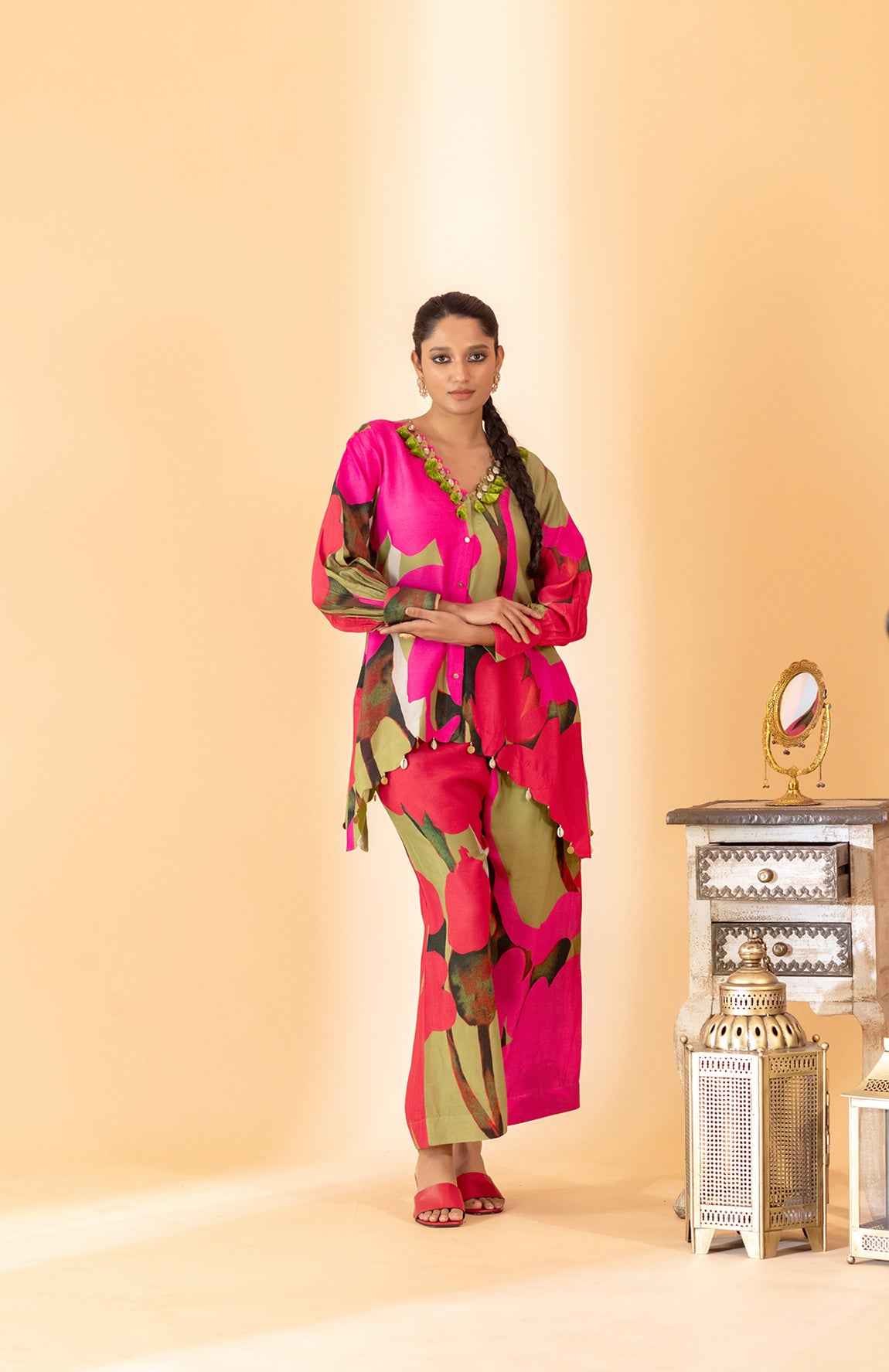 A Multi Color Printed Co-Ord Set