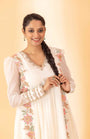 A Off White Hand Embroidered Kurta Set With Pants