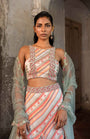 A Hand Embroidered Lehenga Set Paired With Blouse And Duptta