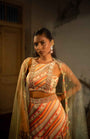 A Hand Embroidered Lehenga Set Paired With Blouse And Duptta