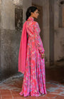 A Hot Pink Anarkali And Duptta