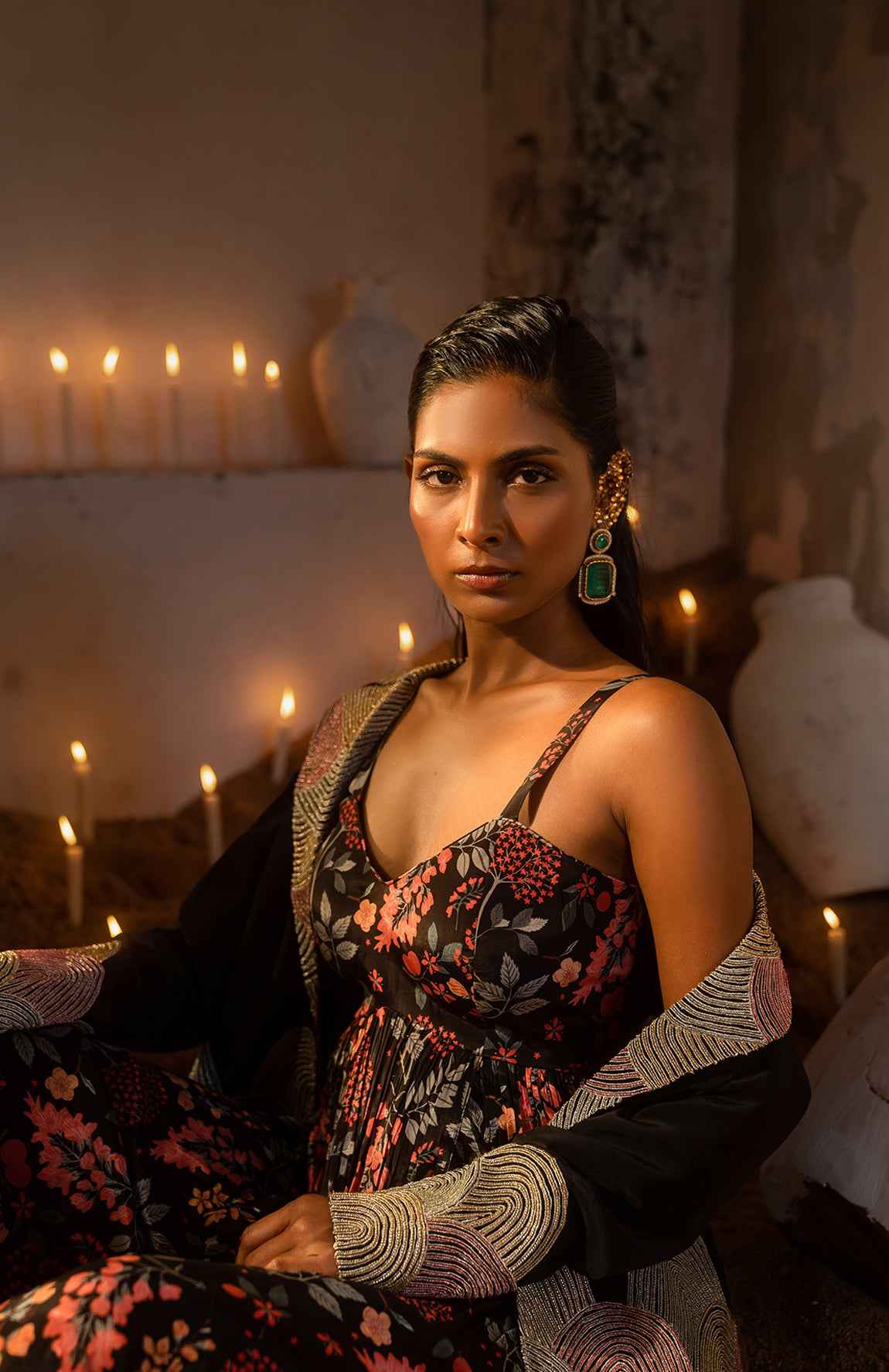 A Long Dress With Blazer