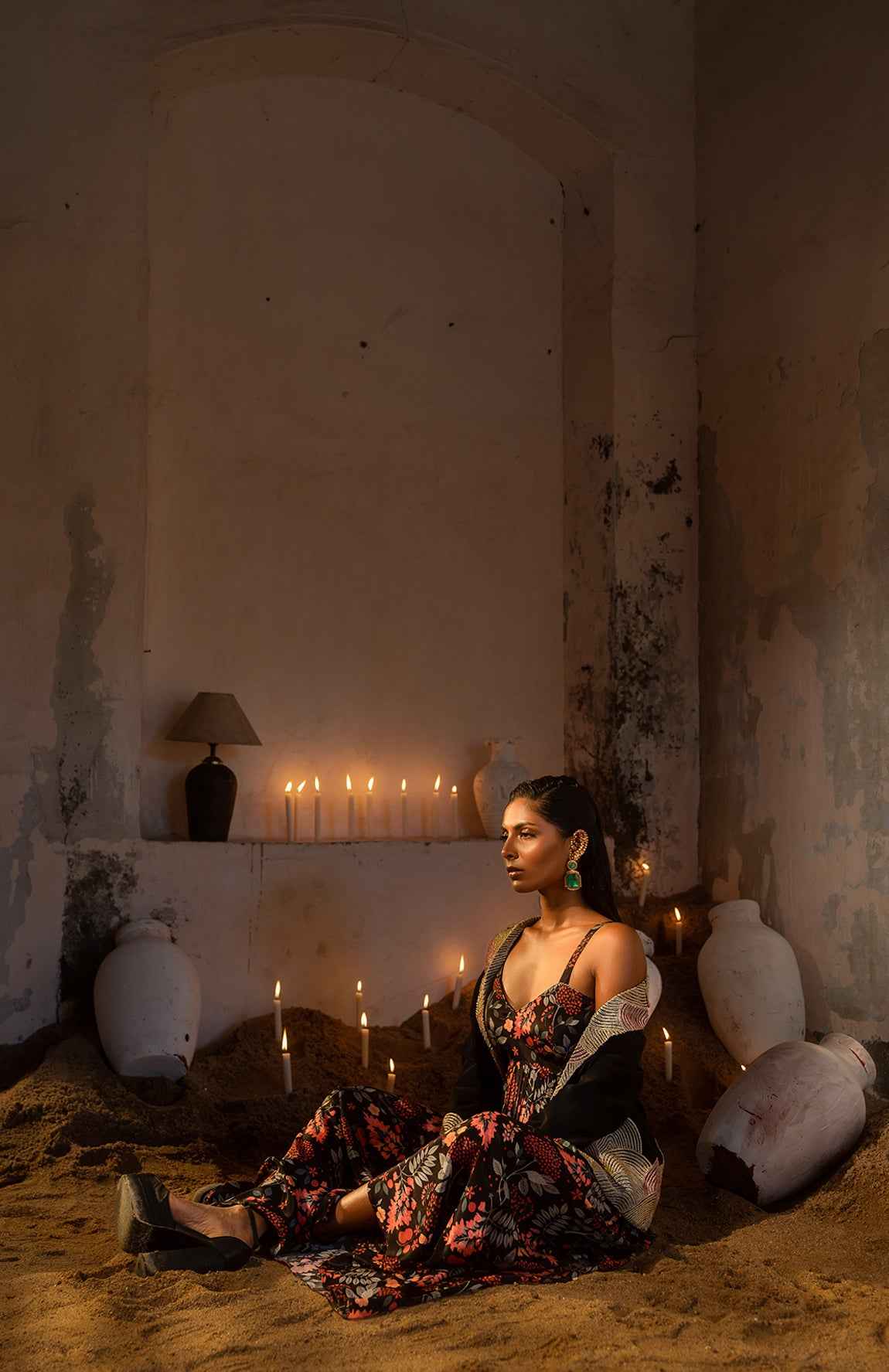 A Long Dress With Blazer