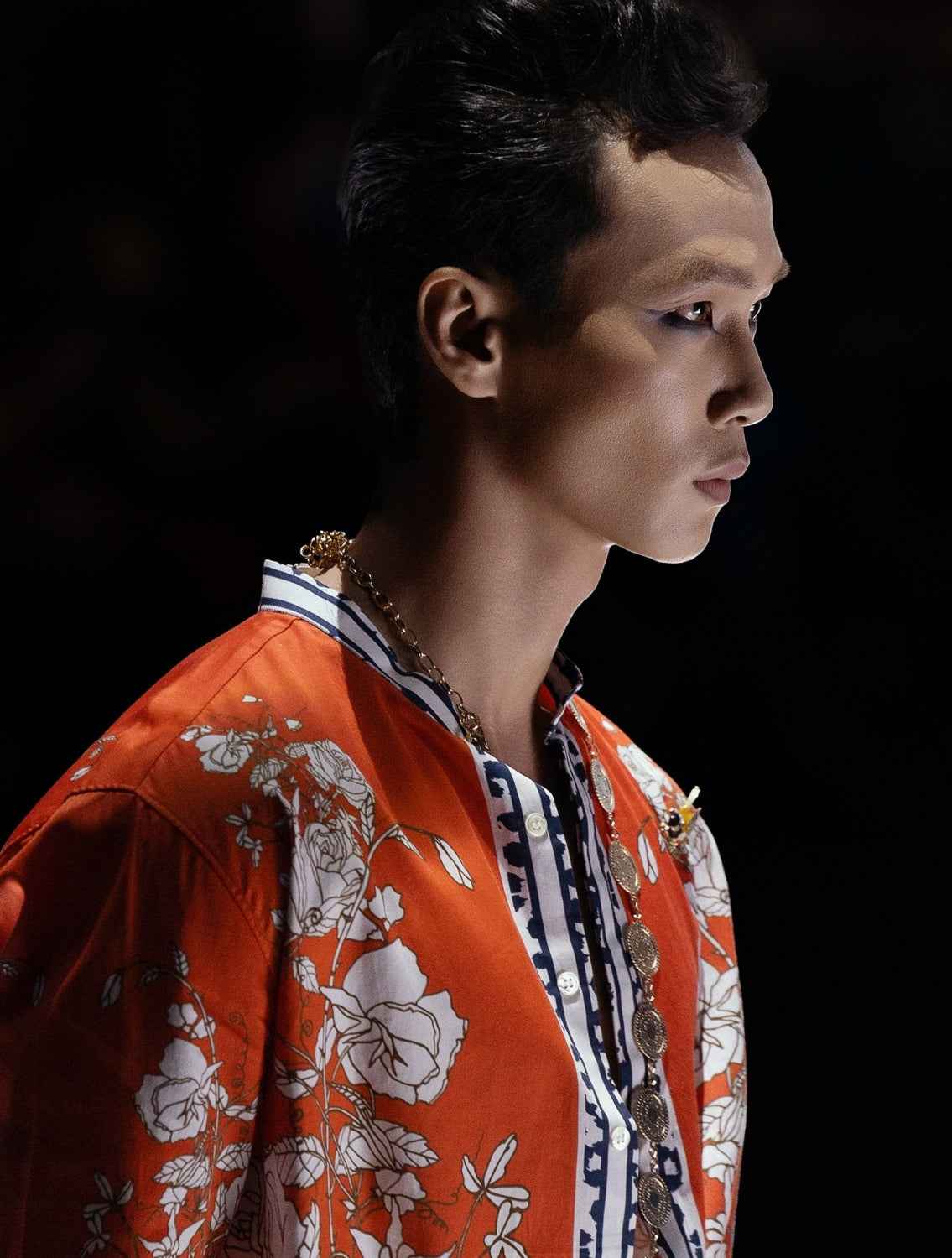 Diso Orange Signature Printed Shirt