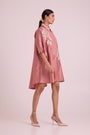 Old Rose Mimi - Framed Shirt Dress