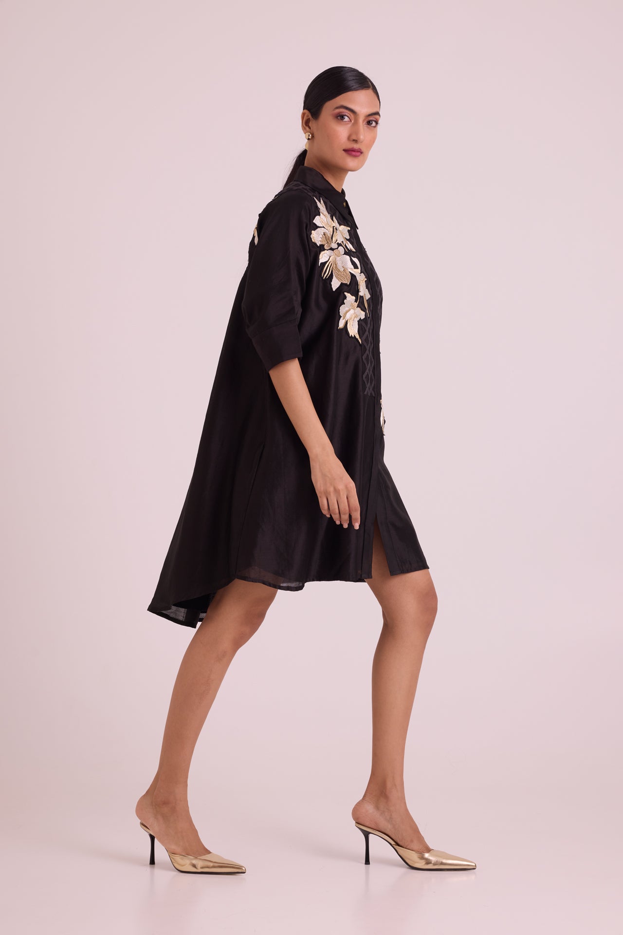 Black Mimi - Framed Shirt Dress