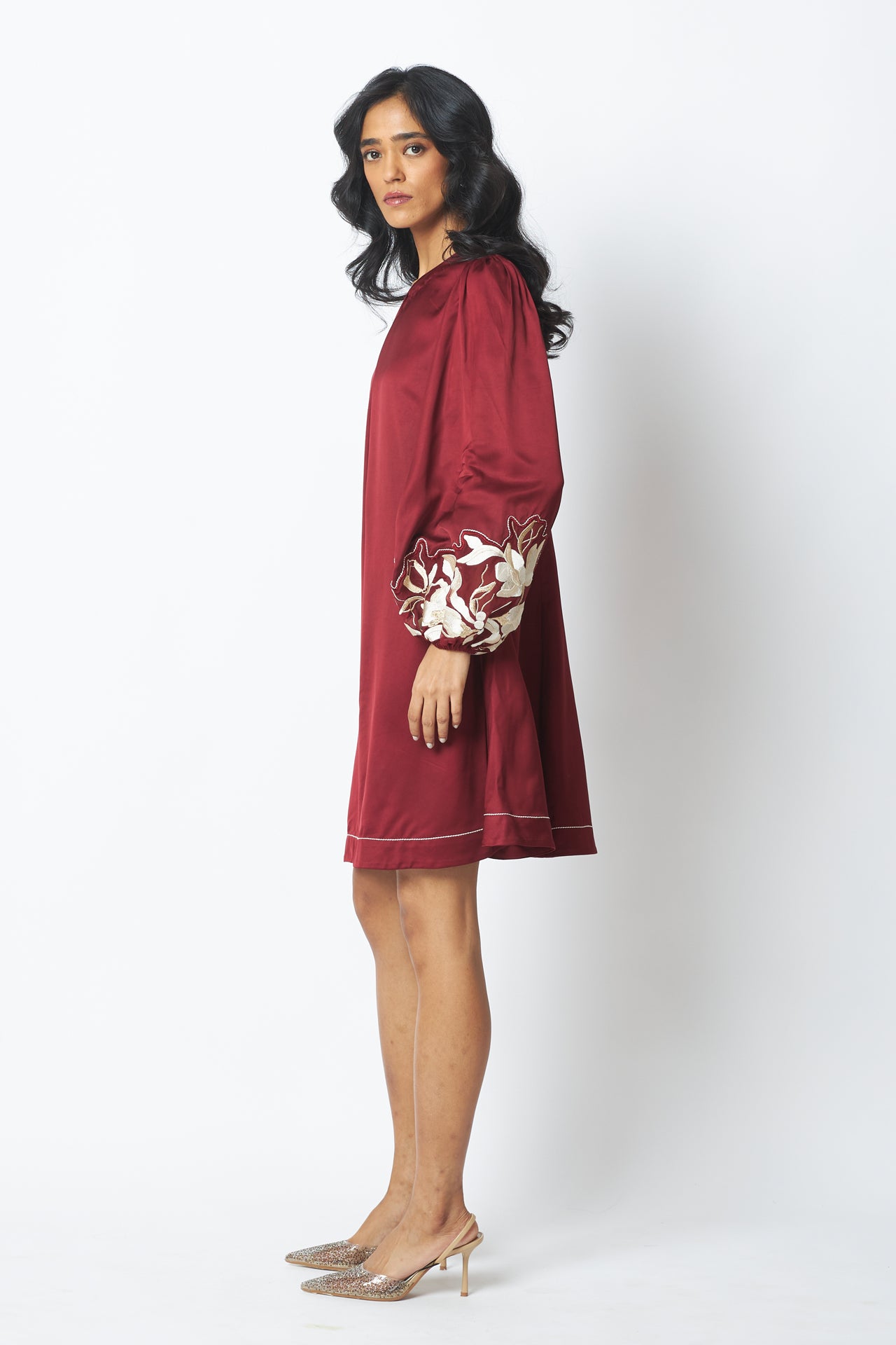 Poey - Sculpted Sleeve Shift Dress