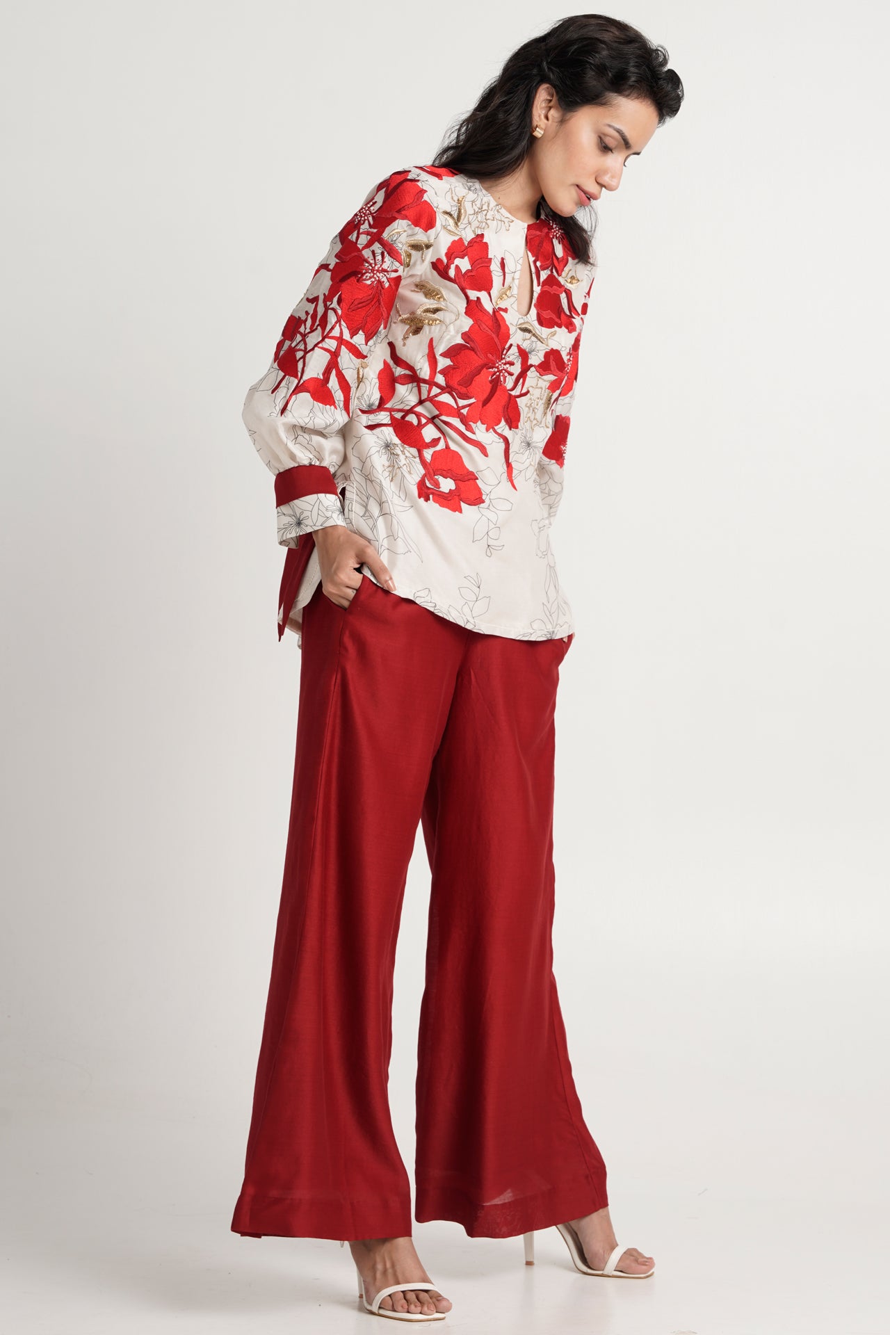 Bloom Top + Wide Leg Pants