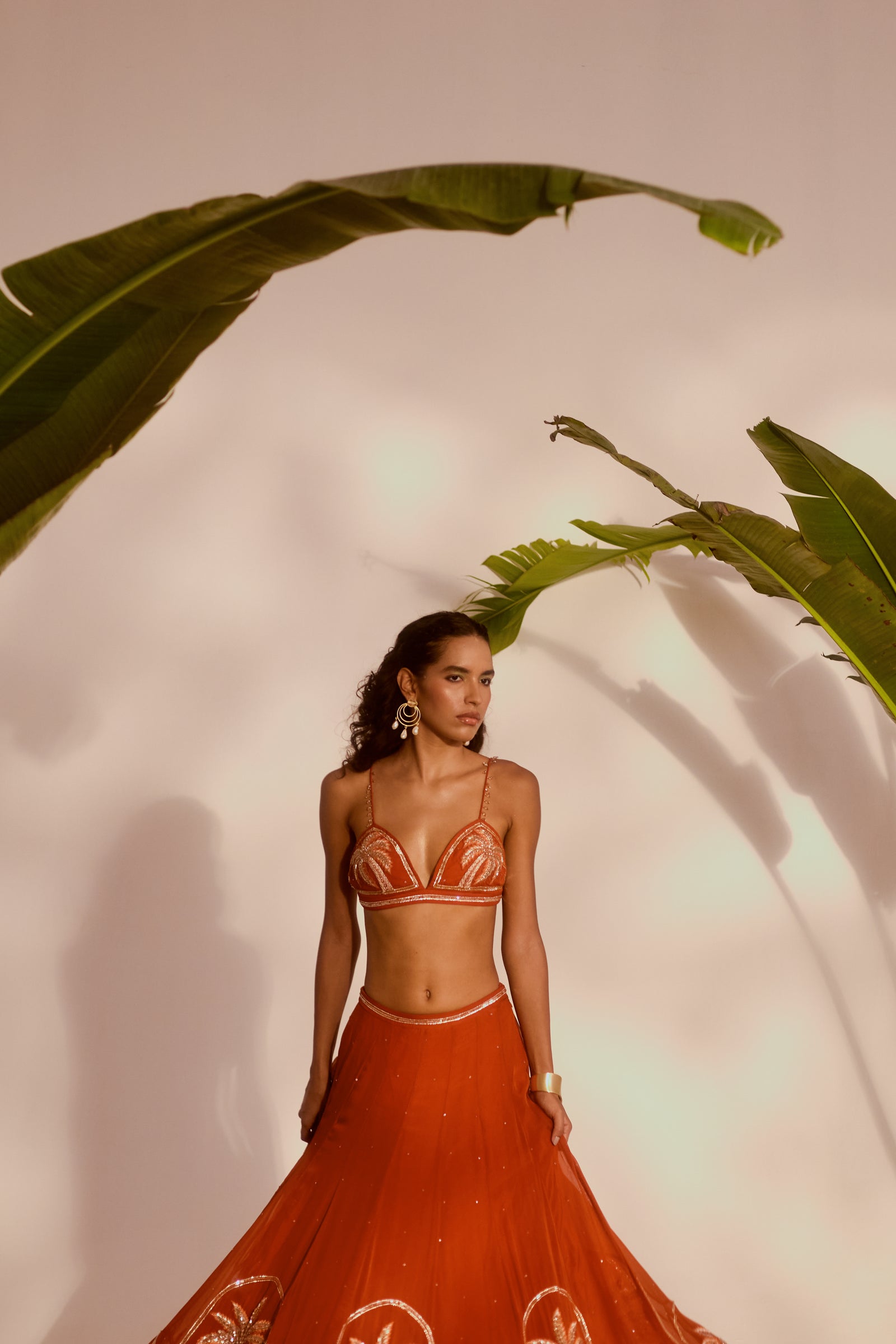 Palm Paradise Lehenga Set