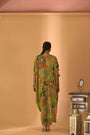 A Floral Printed Kaftan Set With Pants