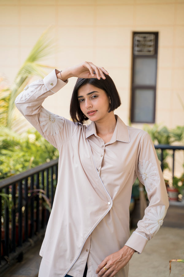 Desert Bloom Embroidered Shirt