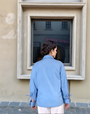 Teapot Blue Drop-Shoulder Shirt