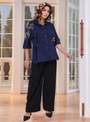 Dark Blue Drop-Shoulder Shit