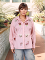 Soft Pink Drop-Shoulder Shirt