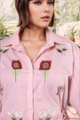 Soft Pink Drop-Shoulder Shirt