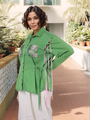 Green Drop-Shoulder Shirt