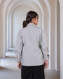 Grey Contemporary Embroidered Shirt