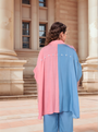 Half-And-Half Vibrant Color-Blocked Co-Ord Set