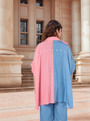 Half-And-Half Vibrant Color-Blocked Co-Ord Set
