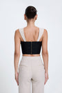 Two-Toned Bustier Top