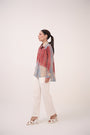 Watercolour Lotus Print Cotton Shirt Teal