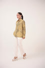 Mendaka Digital Print Cotton Shirt Green & Yellow