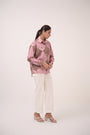 Mendaka Digital Print Cotton Shirt  Pink & Brown