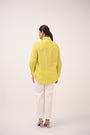 Mendaka Embroidered Shirt Lemon Green