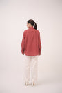 Mendaka Embroidered Shirt Berry