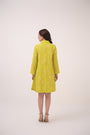Mendaka Embroidered Shirt Dress  Lemon Green
