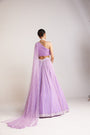 Lilac One Shoulder Lehenga Set