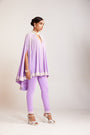 Lilac Asymmetrical Cape Set