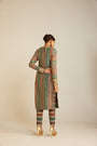 Mud Green Straight Kurta Pant Set