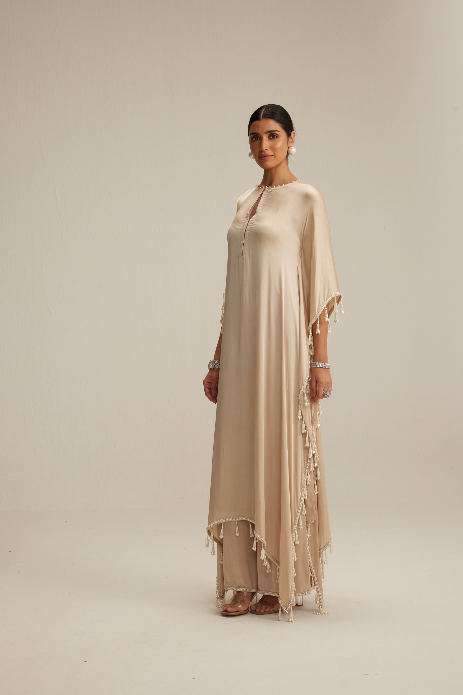 Light Beige Kaftaan Set