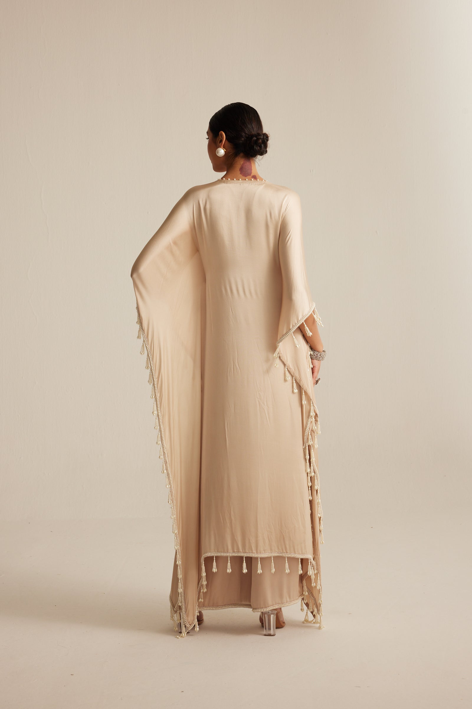 Light Beige Kaftaan Set