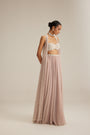 Ash Pink Pearl Drop Jacket Skirt Set