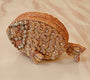 Gold Zardozi Fish Clutch/purse/sling. Hand embroidered with love