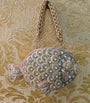 Gold Zardozi Fish Clutch/purse/sling. Hand embroidered with love
