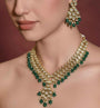 The Aqua Blossom Kundan Necklace Set