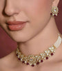 The Regal Ruby Kundan Choker Set