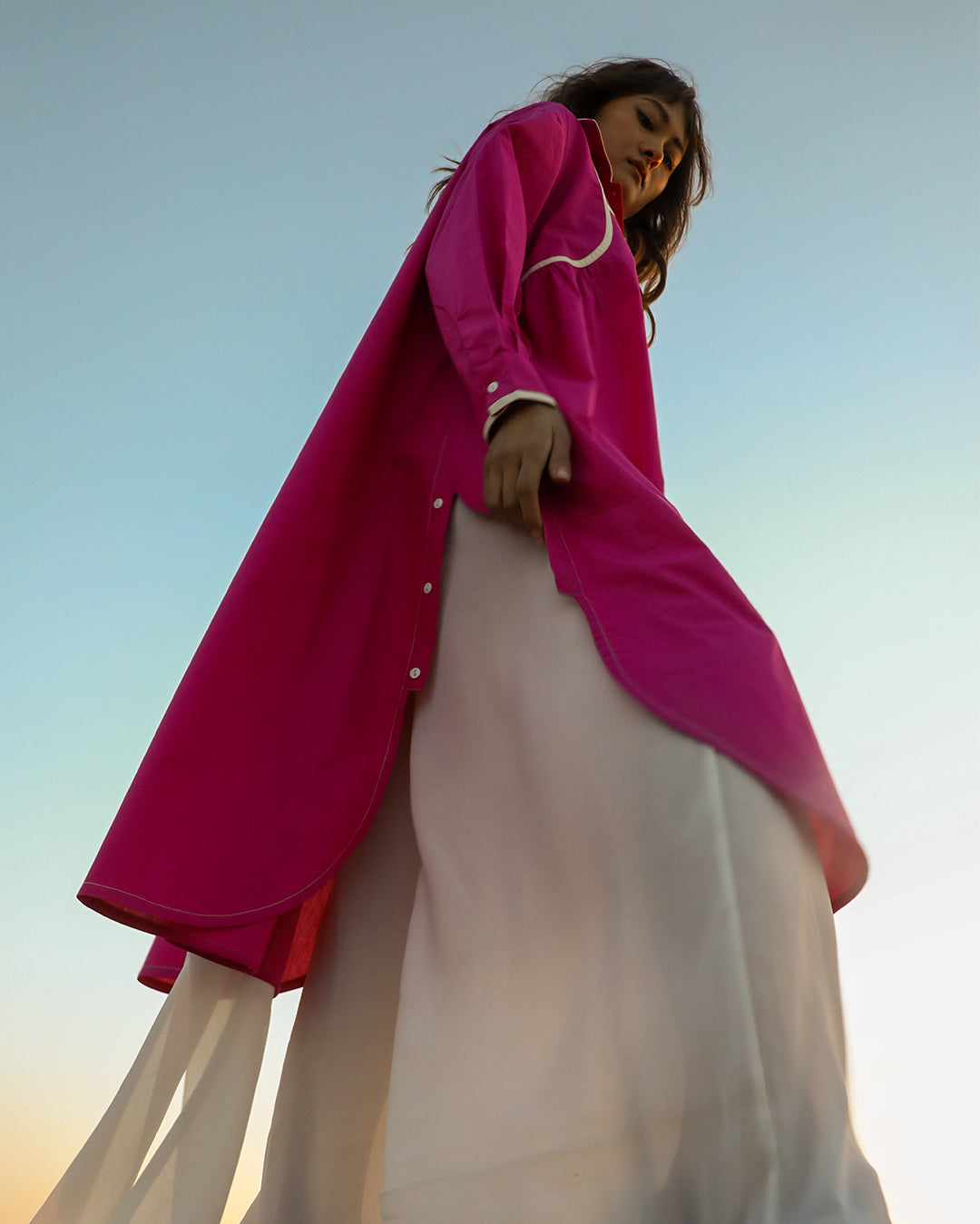 Line shirt dress