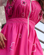 Ditsy Cup Zip Dress