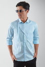 Harness Style Spread Collar Cotton Casual Shirt