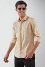 Embroidered Spread Collar Cotton Casual Shirt