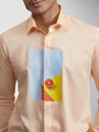 Printed Spread Collar Cotton Casual Shirt