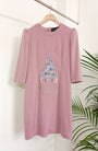 Mauve disney cinderella castle dress