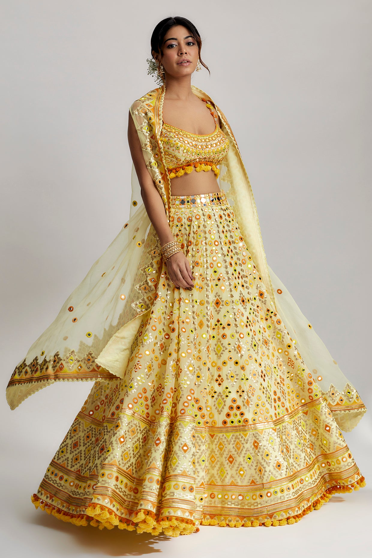 Ashi Lehenga set with Cape