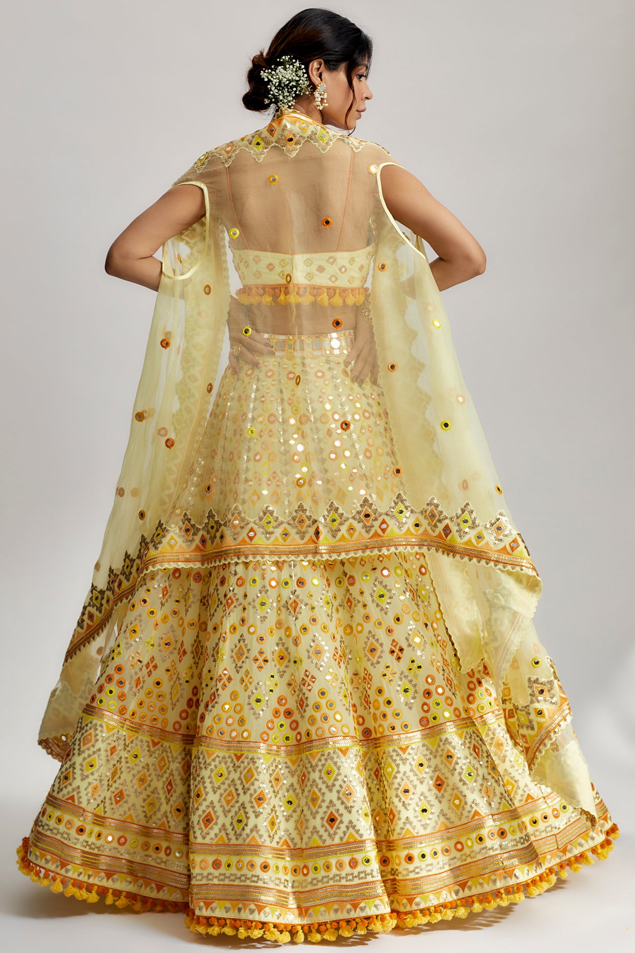 Ashi Lehenga set with Cape