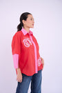Embellished Teresa Shirt - Red
